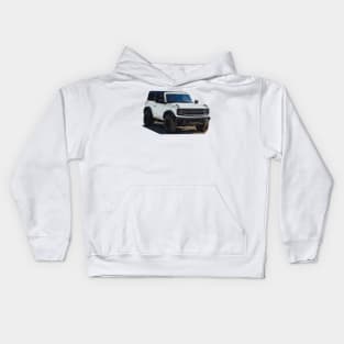 2021 Oxford White Ford Bronco 2 Door Kids Hoodie